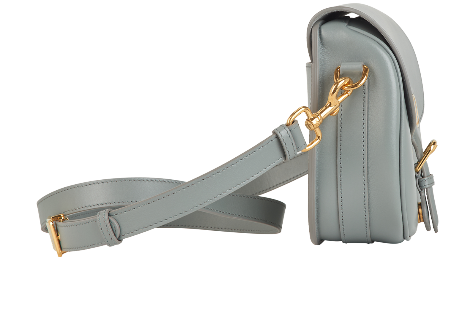 Medium Bobby, &pound;1,600, Handbags, Grey, Leather/Suede, Side view